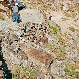 The Guide Checks the Road before the "3000 lb." Bridge