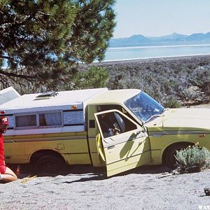 Looking for a Camp Site on the Shores of Mono Lake