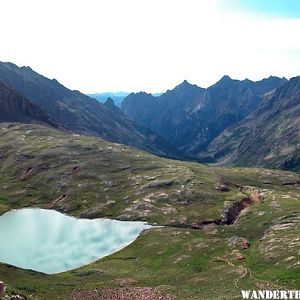 Columbine Lake from Columbine Pass