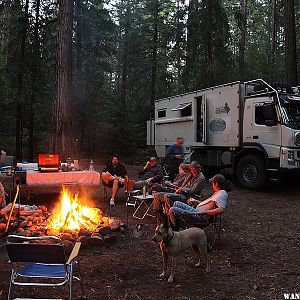 The camp first night