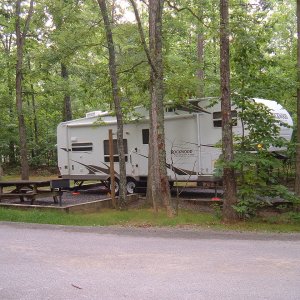 Our site at Cloudland Canyon SP