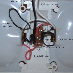 21 LED lead connections