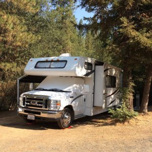 Our spot at Yosemite Pines RV park