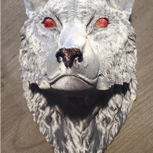 3D Printed Grey Wolf