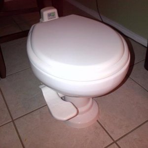 Cleaned and rebuilt toilet, gasket and flush valve.