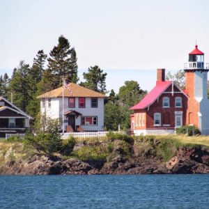 Eagle Harbor Lighthouse, Eagle Harbor in the Keewenaw Peninsula of Michigan