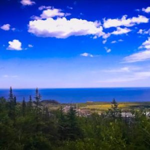 Lake Superior (Silver Bay) Overlook from Overlook Near Silver Bay, MN