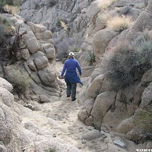 This hike takes you through narrow washes.