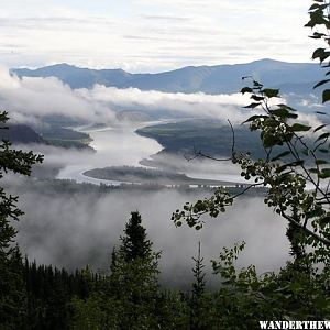 View of the Yukon River from above Eagle, Alaska