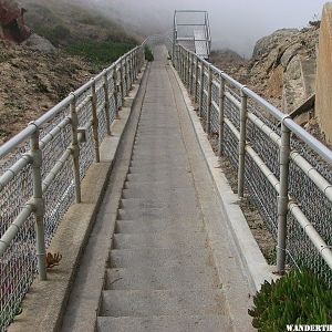 Steps Down To Lighthouse