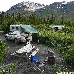 Camped at Tombstone Territorial Park, Yukon