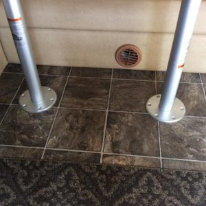 Table leg floor flush mount mod