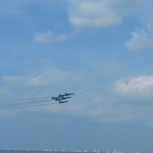 Air & Water Show Chicago Lake Front.