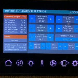 Firefly Integrations custom software profile for setting proper charging rates of LiFePO4 battery plant