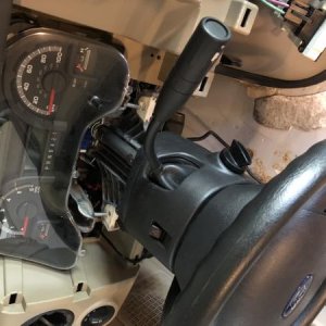 A little intimidating is that you have to drop the steering column to access the dash to remove it to  remove/install the sound system,  GPS and SIRIU