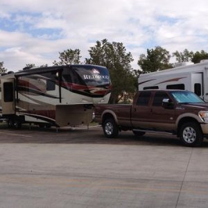 Taking Delivery of our New 36 RE Redwood .