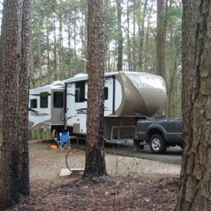 Our rig at Lake Claiborne State Park