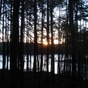 Sunrise at Lake Claiborne State Park in Louisiana