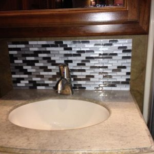 Bathroom Sink Backsplash