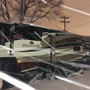 just another storm in Wyoming Snow flying sideways