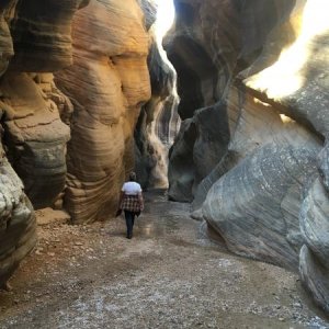 Slot canyon on Sheep Creek, Grand Staircase-Escalante National Monument, UT, 2016