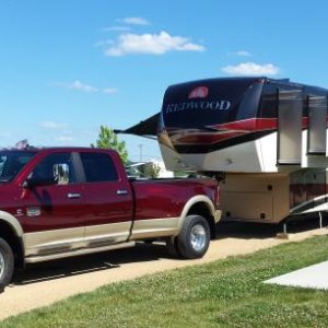 2014 Redwood 38GK and 2016 RAM 2016 3500 DRW Laramie Longhorn