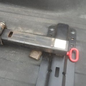 Padlock on hitch pin