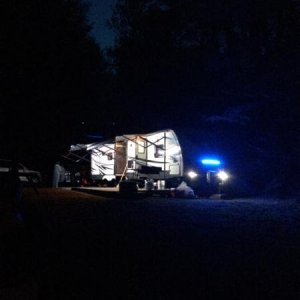 camper at night