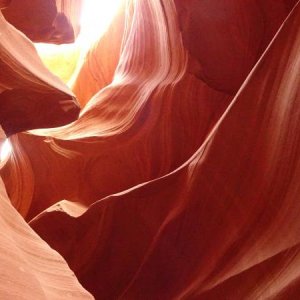 Inside Lower Antelope Canyon, Page, Utah.