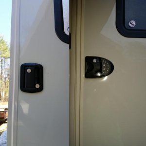 Entry door change to keyless before after