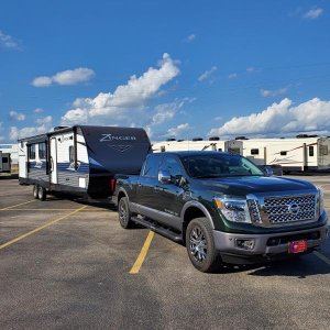 Picking up after a service visit, Camping World Katy Texas