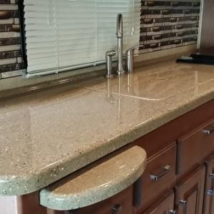 The countertop.