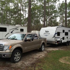 First night in our new 222 Toy Hauler.  Georgia KOA.