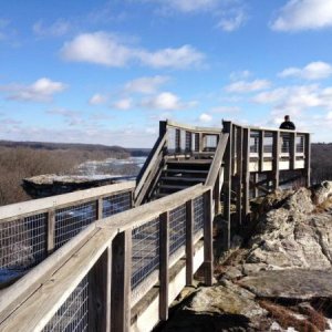 Winter camping in Oregon, IL; Castle Rock Overlook- Jan 2015