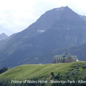 Waterton Park Hotel - Glacier National Peace Park - Canada.