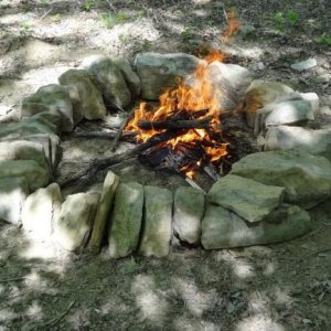 Fire Ring at the Home Base