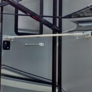 door brace for high wind situations