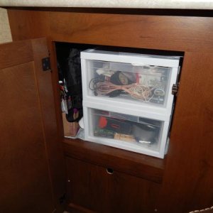 2 Drawer unit in cupboard