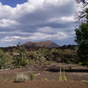 In the distance, that's Sunset Crater.