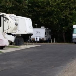 1 of the streets. Our Jayco in the background.