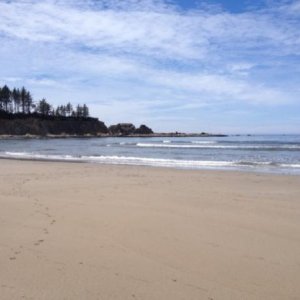 Our beach in Coos Bay...one of our favorites on the Oregon coast.