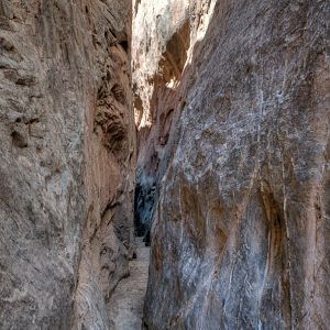 In the slot of Headquarters Canyon