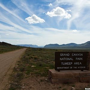 Entrance to the Tuweep Area