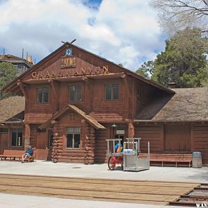 Old Santa Fe Station below the El Tovar