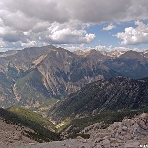 Mt Antero from Mt Princeton