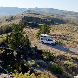 Pine Mountain:  Camp/View-site on southeast flank