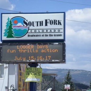 South Fork, CO July/2016, Logger Days