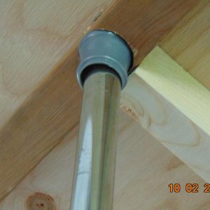 Spring loaded tension rod used to hold up bed .... added support side to side, than drilled the hole for the rod