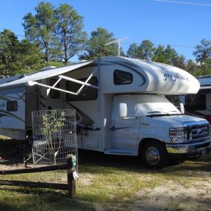 Harvey the RV in all his glory at Burro Mountain in West Central NM