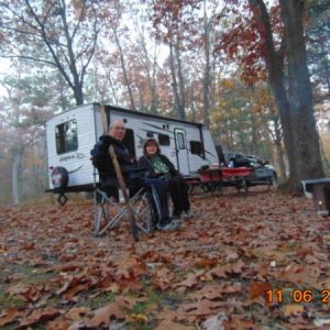 Photo of the wife n I, our new Jayflight, and Moses! Moses is the stick i am holding. We started this some years back, and have continued this  .... M